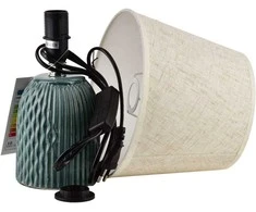 Mondex Since 1986 LETI Pilkas Lampa stołowa 9,5x20x29cm