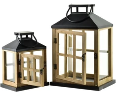 Mondex Since 1986 LEVI Komplet 2 latarni 24x18x36/17x13x25cm