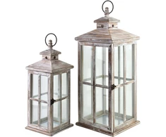Mondex Since 1986 LOKKE Komplet 2 latarni25x25x64cm/18x18x47cm