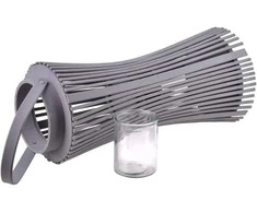 Mondex Since 1986 LUCIE Lampion 19x19x42cm/58cm violetinė-pilka