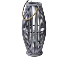 Mondex Since 1986 LUCIE Lampion 24x24x52cm/74cm fioletow-pilka