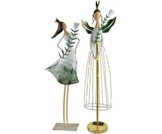 Mondex Since 1986 LYDIA Figura wróżka metalo sp. LED 23x13x80,5CM łańcuch świetlny na bat. 2xAA
