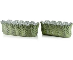 Mondex Since 1986 MARINA Komplet 2 osłonek dekoracyjnych Žalias 52x24x17/43x23x17cm
