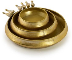 Mondex Since 1986 MARINA Komplet 3 poidełek Gold 26x26x5/20x20x5/15x15x5cm