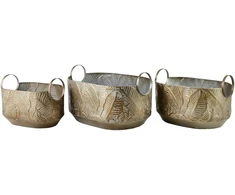 Mondex Since 1986 MARINA LEAF Komplet 3 osłonekXL 31x48x24 L 26x40x21cm M 21x31x19,5cm