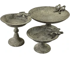 Mondex Since 1986 MILAGA Dekoratyvinė lėkštė 28x24,5x14 cm metalinis kaspinas