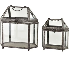 Mondex Since 1986 MILAGA Komplet 2 latarni 32x17x34/21x12x26 cm