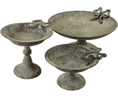 Mondex Since 1986 MILAGA Dekoratyvinė lėkštė 28x24,5x14 cm metalinis kaspinas