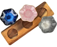 Mondex Since 1986 MODERN KITCHEN Deska su 3 miskami 11x10x3cm (32,5x10x1,2cm) poj.80ml