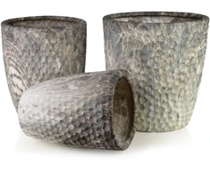 Mondex Since 1986 NEVA 3 keraminių užvalkalų rinkinys 39x39x42cm 32x32x38.5cm 26x26x35cm
