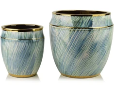 Mondex Since 1986 NEVA Komplet 2 osłonek ceramicznych 31x31x30,5cm 21x21x23cm