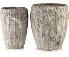 Mondex Since 1986 NEVA Komplet 2 osłonek ceramicznych 41x41x46cm 30x30x42,5cm