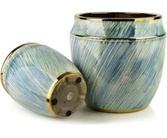 Mondex Since 1986 NEVA Komplet 2 osłonek ceramicznych 31x31x30,5cm 21x21x23cm