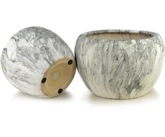 Mondex Since 1986 NEVA Komplet 2 osłonek ceramicznych 51x51x35cm 38x38x30cm