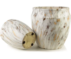 Mondex Since 1986 NEVA Komplet 2 osłonek ceramicznych 31x31x30,5cm 21x21x23cm