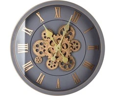 Home Styling Collection Mondex Since 1986 RAMSEY 40 cm laikrodis su judančiu mechanizmu 40x40x7cm