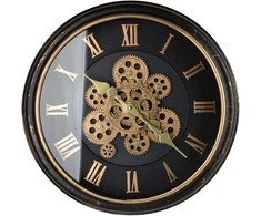 Home Styling Collection Mondex Since 1986 RAMSEY laikrodis 45cm su judančiu mechanizmu 45x45x8cm