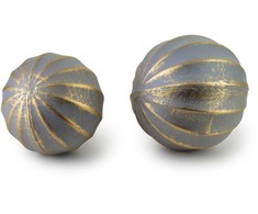 Mondex Since 1986 SAGGIO BEIGE Dekoratyvinis rutulys 7 cm pilkas