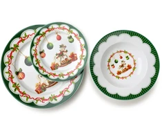 Mondex Since 1986 SANTA LILA 3 dalių lėkščių komplektas 22 cm 300 ml / 19/27 cm