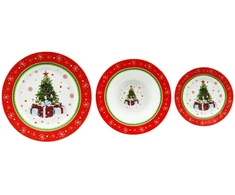Mondex Since 1986 SANTA LILA 3 dalių lėkščių komplektas 22 cm 300 ml/19/27 cm