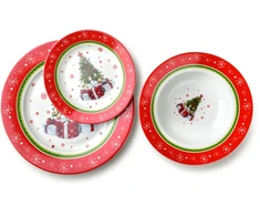 Mondex Since 1986 SANTA LILA 3 dalių lėkščių komplektas 22 cm 300 ml/19/27 cm