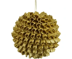 Mondex Since 1986 SANTA LILA Bombka 10cm zdobiona styropianowa