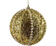 Mondex Since 1986 SANTA LILA Bombka 10cm zdobiona styropianowa