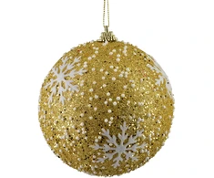 Mondex Since 1986 SANTA LILA Bombka 10cm zdobiona styropianowa