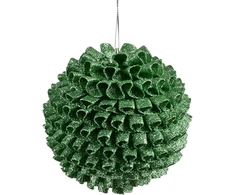 Mondex Since 1986 SANTA LILA Bombka 10cm zdobiona styropianowa