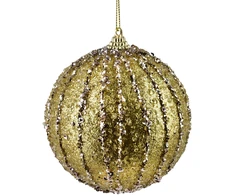 Mondex Since 1986 SANTA LILA Bombka 10cm zdobiona styropianowa