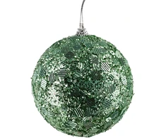 Mondex Since 1986 SANTA LILA Bombka 10cm zdobiona styropianowa