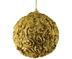 Mondex Since 1986 SANTA LILA Bombka 10cm zdobiona styropianowa