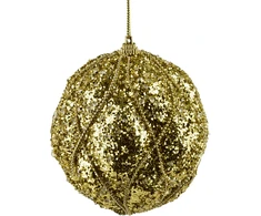 Mondex Since 1986 SANTA LILA Bombka 10cm zdobiona styropianowa