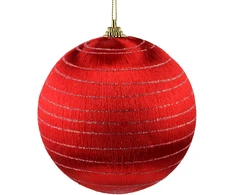 Mondex Since 1986 SANTA LILA Bombka 10cm zdobiona styropianowa