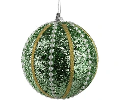 Mondex Since 1986 SANTA LILA Bombka 10cm zdobiona styropianowa