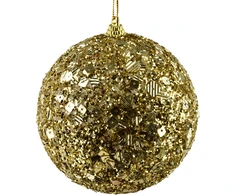 Mondex Since 1986 SANTA LILA Bombka 10cm zdobiona styropianowa