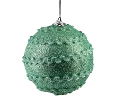 Mondex Since 1986 SANTA LILA Bombka 10cm zdobiona styropianowa
