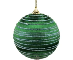 Mondex Since 1986 SANTA LILA Bombka 10cm zdobiona styropianowa