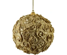 Mondex Since 1986 SANTA LILA Bombka 10cm zdobiona styropianowa