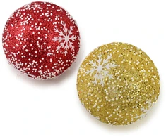 Mondex Since 1986 SANTA LILA Bombka 10cm zdobiona styropianowa