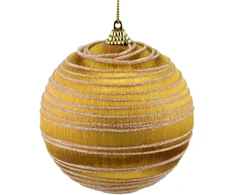 Mondex Since 1986 SANTA LILA Bombka 10cm zdobiona styropianowa