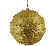 Mondex Since 1986 SANTA LILA Bombka 10cm zdobiona styropianowa