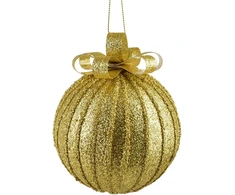Mondex Since 1986 SANTA LILA Bombka 10cm zdobiona styropianowa