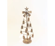 Mondex Since 1986 SANTA LILA Metalinė eglutė iš varpelių 3,5x23,5x65,5 cm