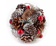 Mondex Since 1986 Affek Design SANTA LILA Dekoratyvinis kamuolys pakabinimui, 15 cm