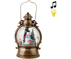 Mondex Since 1986 SANTA LILA Dekoracja świąteczna LED 12x 12x21cm