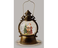 Mondex Since 1986 SANTA LILA Dekoracja świąteczna lampion LED 12x12x21cm