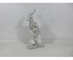 Mondex Since 1986 SANTA LILA Figura Łoś na nartach16x11x32,5 cm
