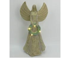 Mondex Since 1986 SANTA LILA Figura Anioł LED 16,5x11x31,5cm