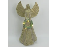 Mondex Since 1986 SANTA LILA Figura Anioł LED 16,5x11x31,5cm